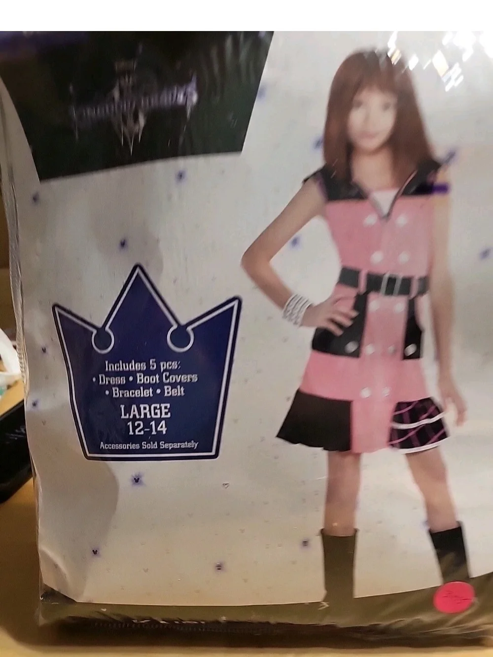 Kingdom Hearts KAIRI Girl’s Halloween Costume Youth Large 12-14 5pc #3055
